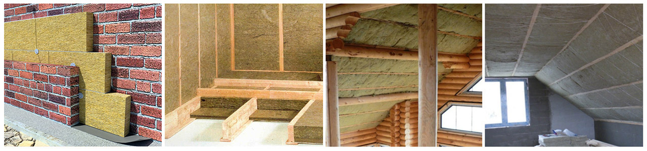 сфера применения каменной ваты утепление базальтовой ватой пола стен потолка мансарды