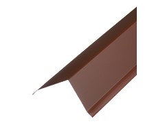 Планка торцевая для металлочерепицы 2 м коричневая RAL 8017