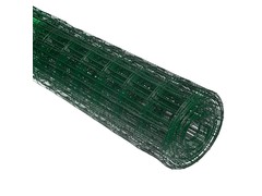 Сетка сварная с ПВХ покрытием 1,8х20 м, д.2,4 мм, ячейка 100х55 мм зеленая