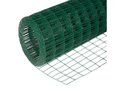 Сетка сварная с ПВХ покрытием 1,5х20 м, д.2,5 мм, ячейка 50х50 мм зеленая