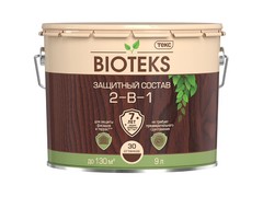 Антисептик Биотекс 2-в-1 декоративный для дерева бесцветный 9 л