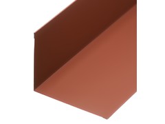 Планка примыкания для металлочерепицы 2 м коричневая RAL 8017
