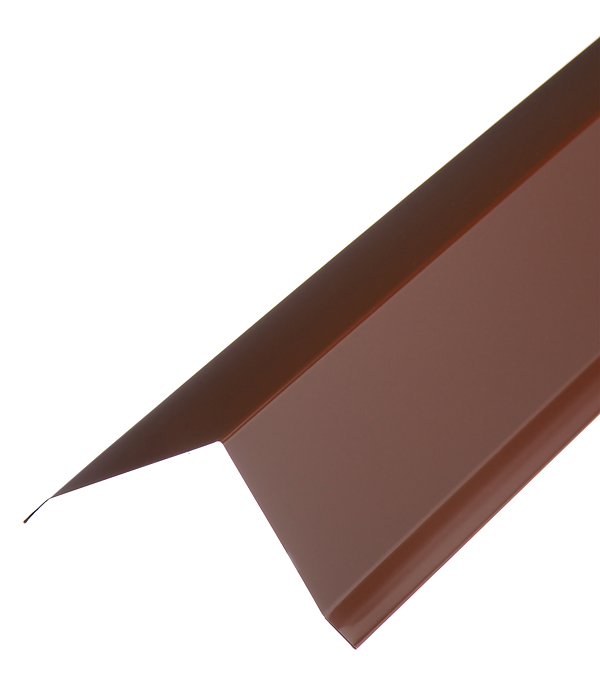 Планка торцевая для металлочерепицы 2 м коричневая RAL 8017 — ☎ 8(812)984-04-27