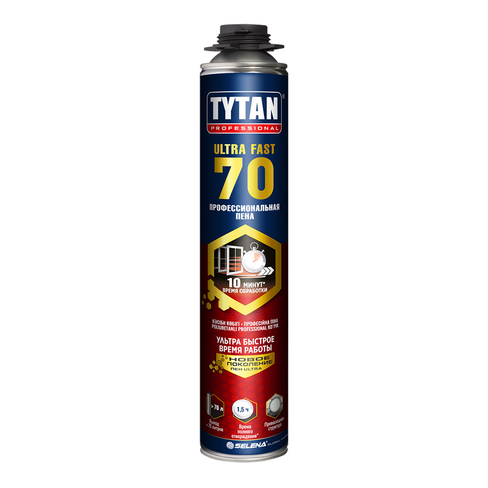 Пена монтажная профессиональная Tytan Ultra Fast 70 летняя 870 мл — ☎ 8(812)984-04-27