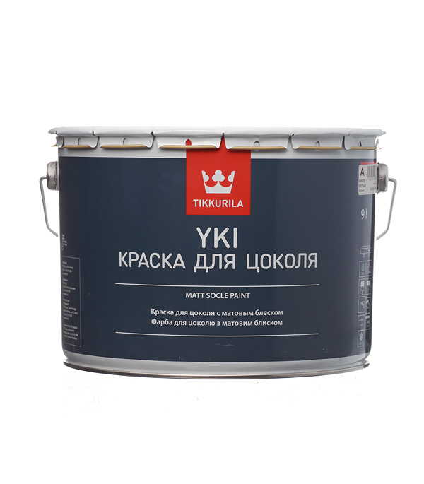 Краска водно-дисперсионная для цоколя Tikkurila Yki белая основа А 9 л — ☎ 8(812)984-04-27