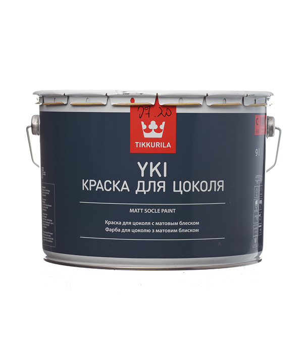Краска водно-дисперсионная для цоколя Tikkurila Yki основа С 9 л — ☎ 8(812)984-04-27