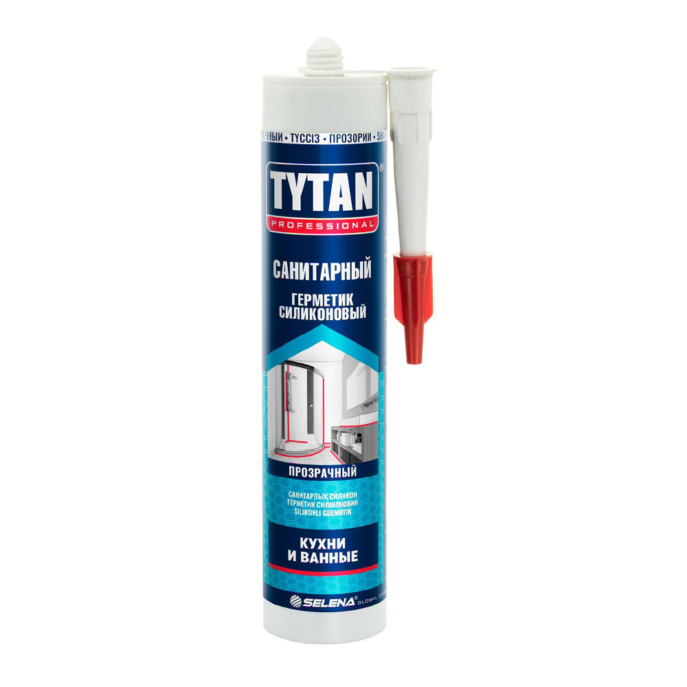 Герметик силиконовый санитарный Tytan Professional прозрачный 280 мл — ☎ 8(812)984-04-27