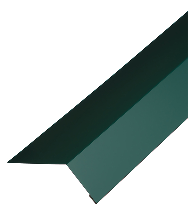Планка карнизная для гибкой черепицы 100х60мм  2 м зеленая RAL 6005 — ☎ 8(812)984-04-27