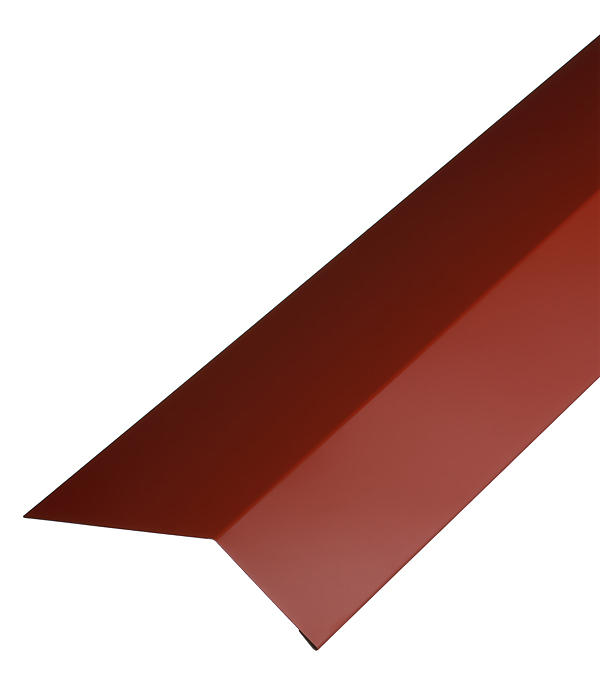 Планка карнизная для гибкой черепицы 100х60мм  2 м красная RAL 3009 — ☎ 8(812)984-04-27