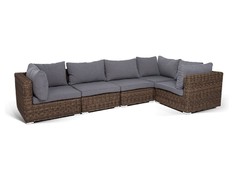Лунго, трансформирующийся диван коричневый