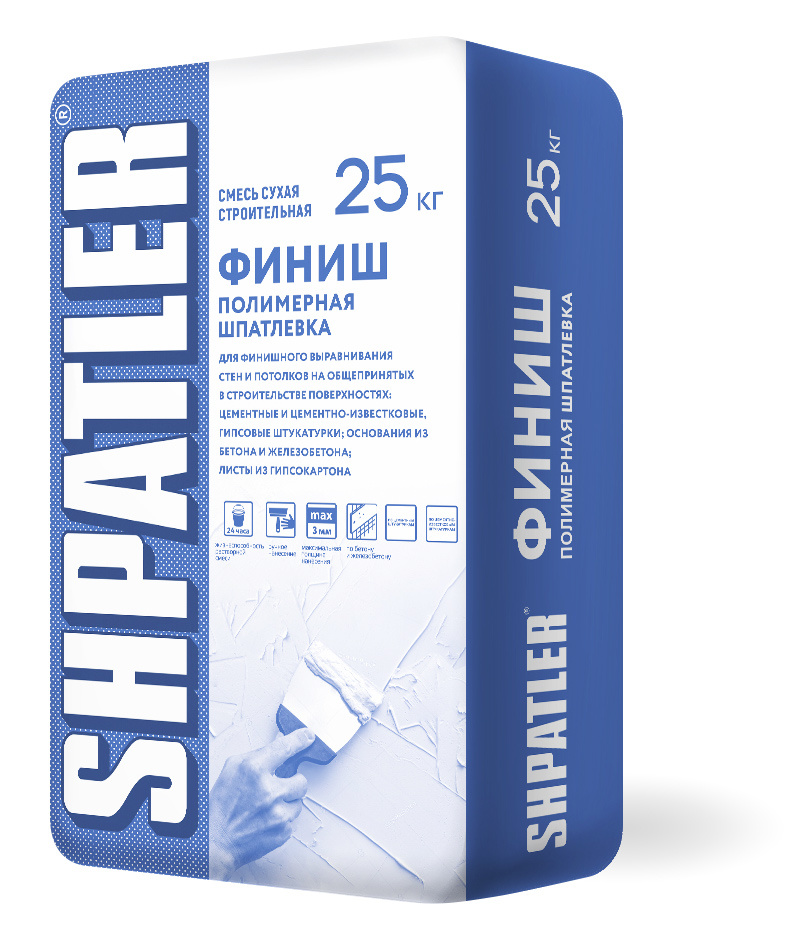 Шпаклевка Шпатлер Финиш (полимерная) 25кг — ☎ 8(812)984-04-27