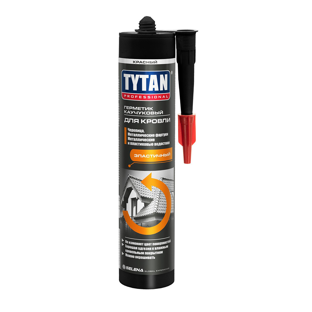 Герметик кровельный каучуковый Tytan Professional красный 310 мл — ☎ 8(812)984-04-27